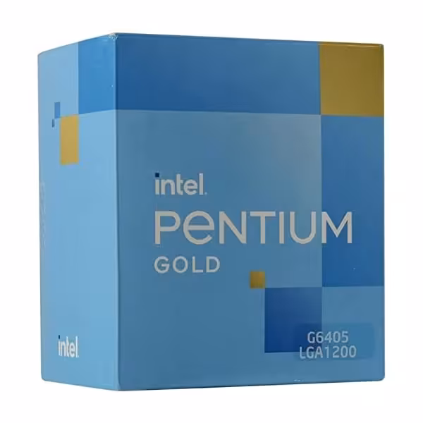 پردازنده مرکزی اینتل سری Comet Lake مدل Pentium Gold G6405 Box فروش به همراه خرید مادربرد