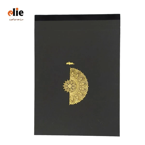 دفتر طراحی A4 کرافت و سیاه برگ کلیپس طرح 40