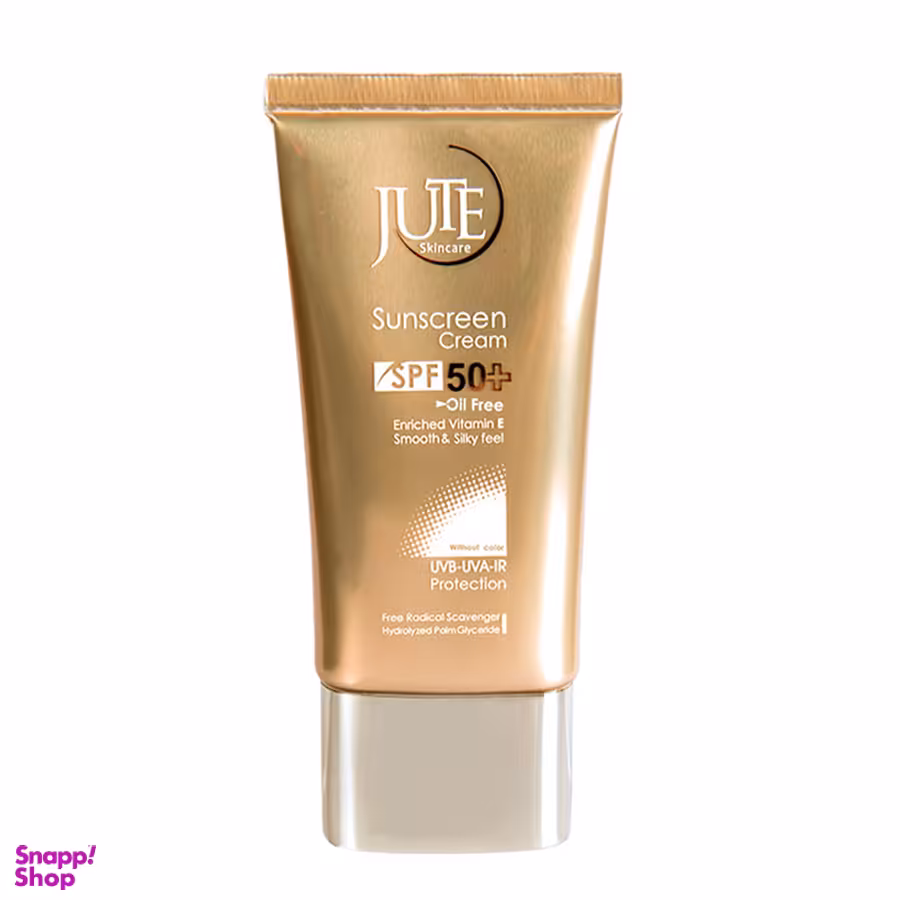 کرم ضد آفتاب بی رنگ ژوت (Jute) با SPF50 مناسب پوست چرب