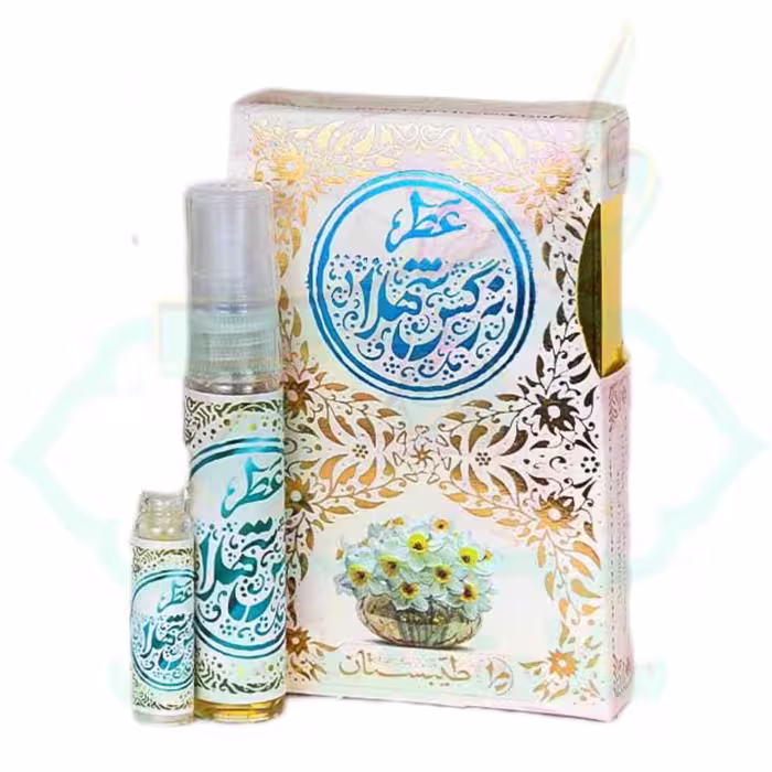 عطر نرگس شهلا پنج گرمی 5 گرمی غلطکی طیبستان