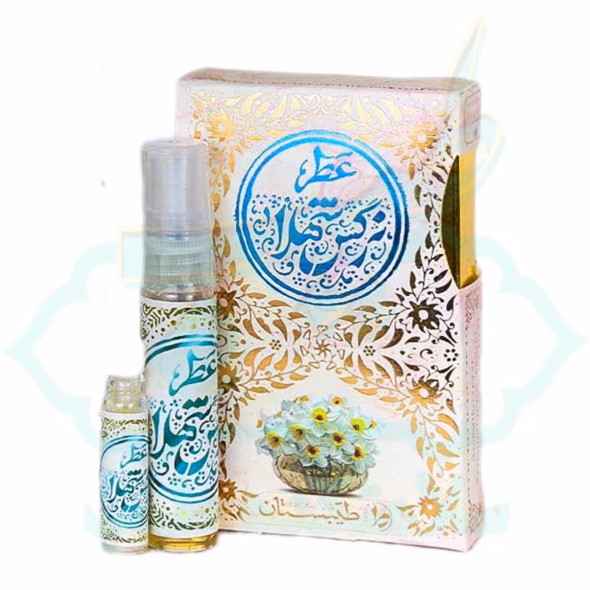 عطر نرگس شهلا پنج گرمی 5 گرمی غلطکی طیبستان
