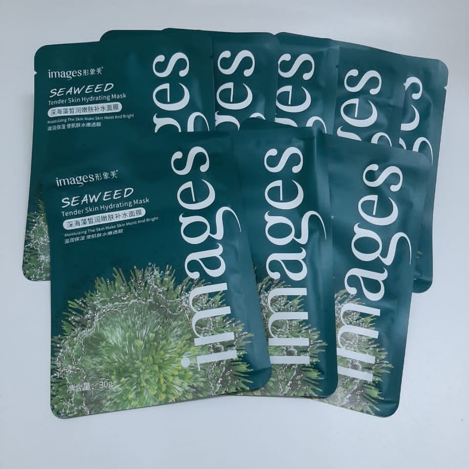 ماسک ورقه ای صورت عصاره ی خزه ی دریایی images