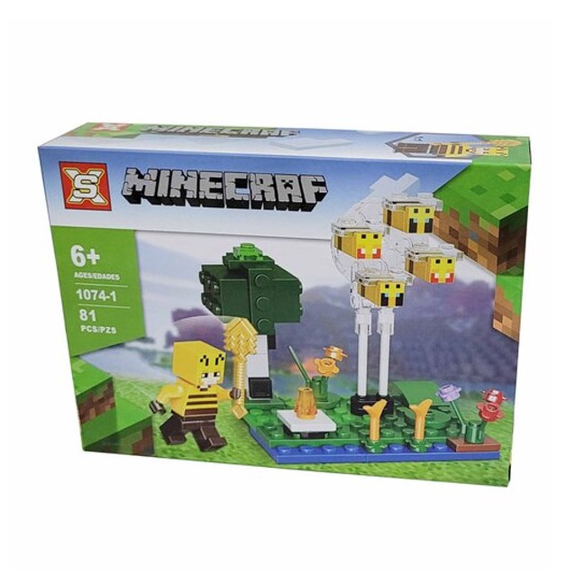 لگو ماینکرفت minecraft و زنبور 81 قطعه مدل SX 1074-1