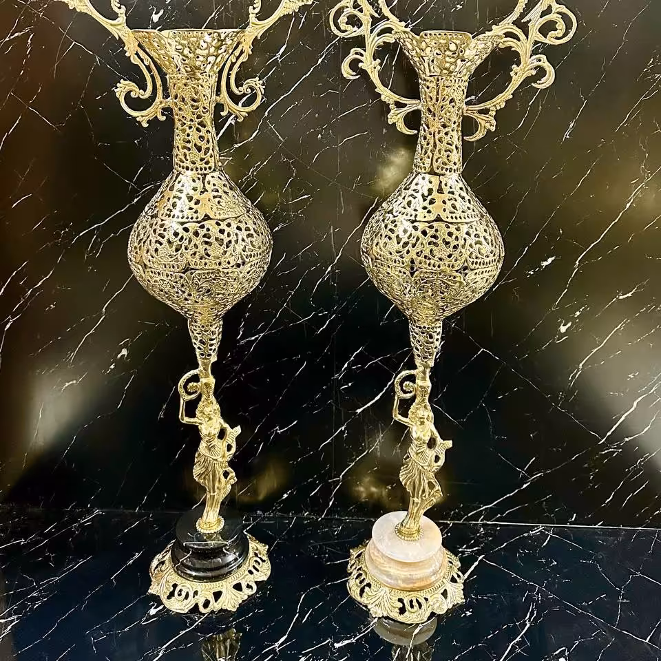 گلدان بانو پایه سنگ مرمر