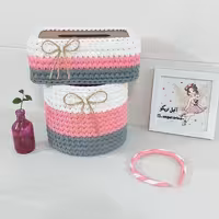 ست سطل و جا دستمالی اتاق خواب مدرن