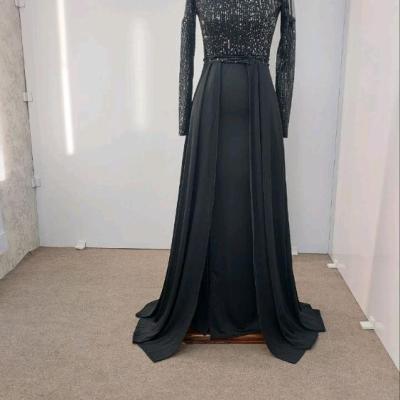 پیراهن مهمانی زنانه غواصی و پولک مدل فوژان