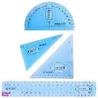 خط کش آریا ژله ای مجموعه 4 تایی