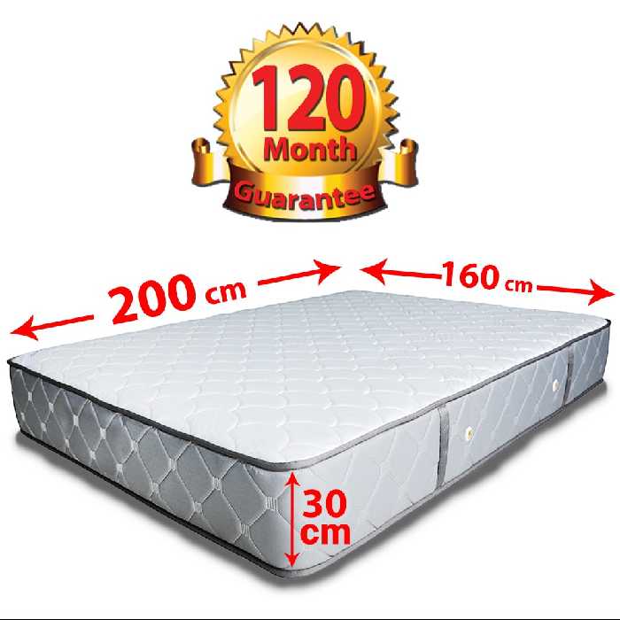 تشک طبی فنری رویال دونفره متوسط با 10 سال ضمانت سایز 160