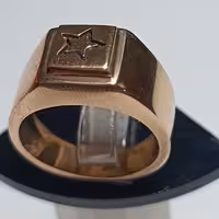 انگشتر طلا روس طرح ستاره فروشگاه لوکس آیسان