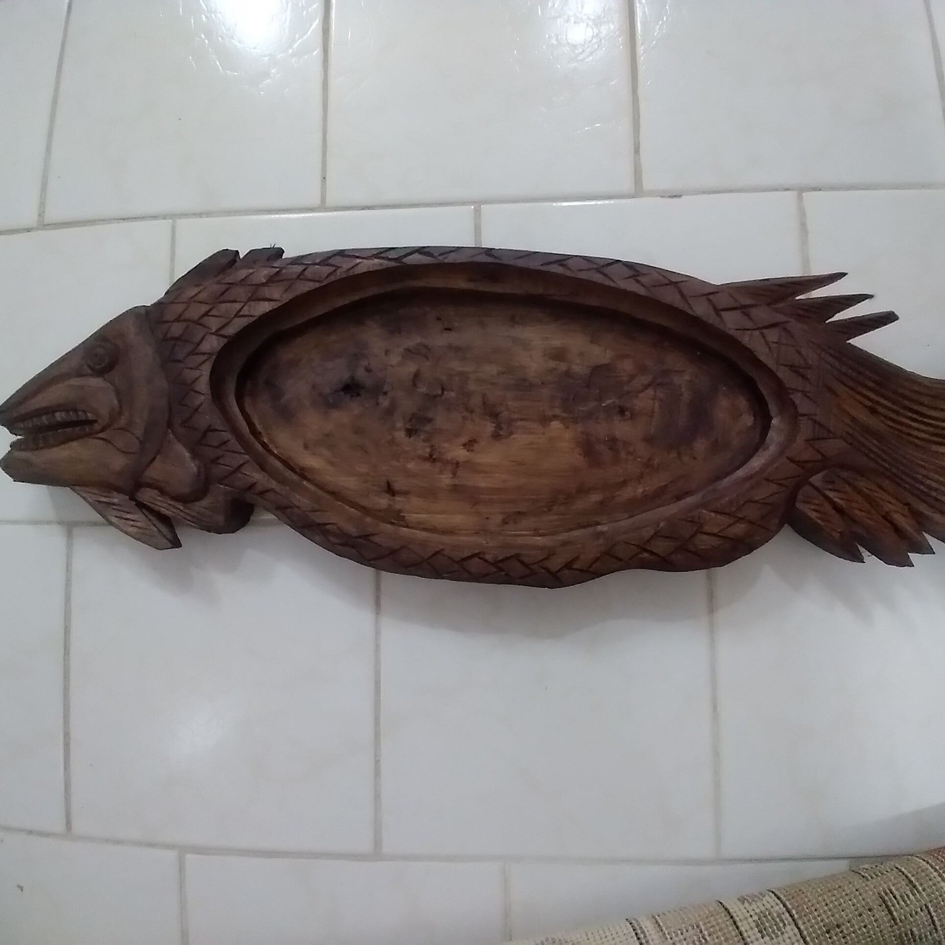شکلات خوری طرح ماهی منبت