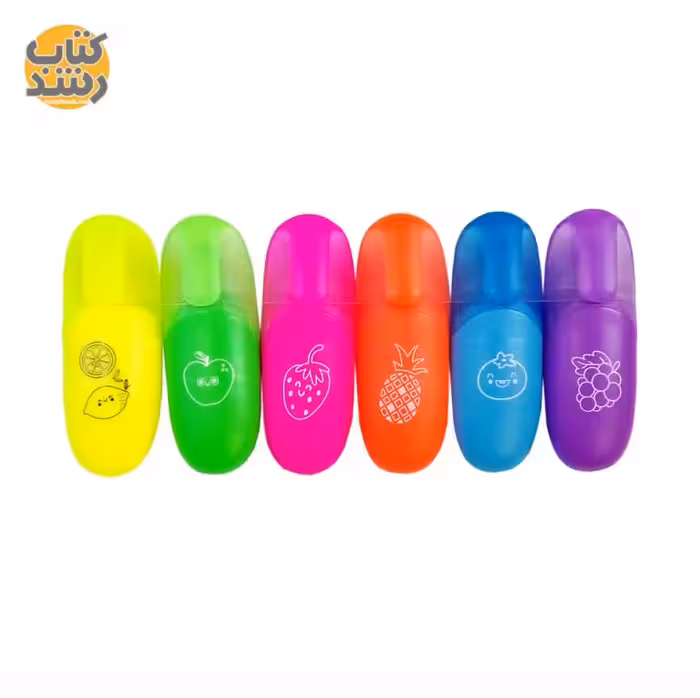 ماژیک علامت زن (هایلایتر) غیر پاستلی طرح میوه اسکول فنس Schoolfans