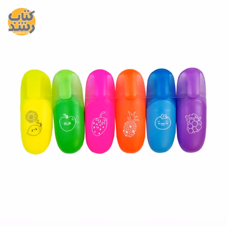 ماژیک علامت زن (هایلایتر) غیر پاستلی طرح میوه اسکول فنس Schoolfans