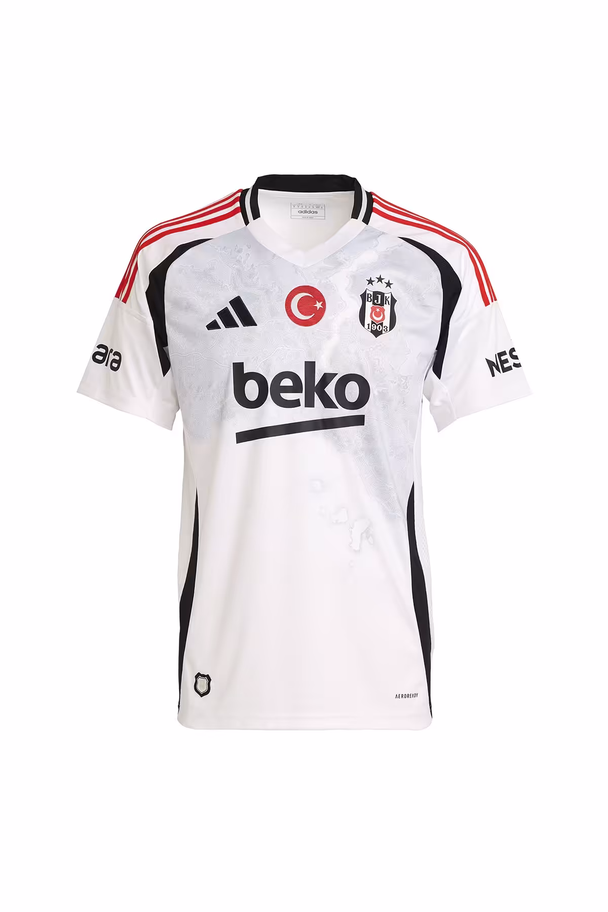 پیراهن ورزشی سفید مردانه BJK 3 JSY اورجینال adidas