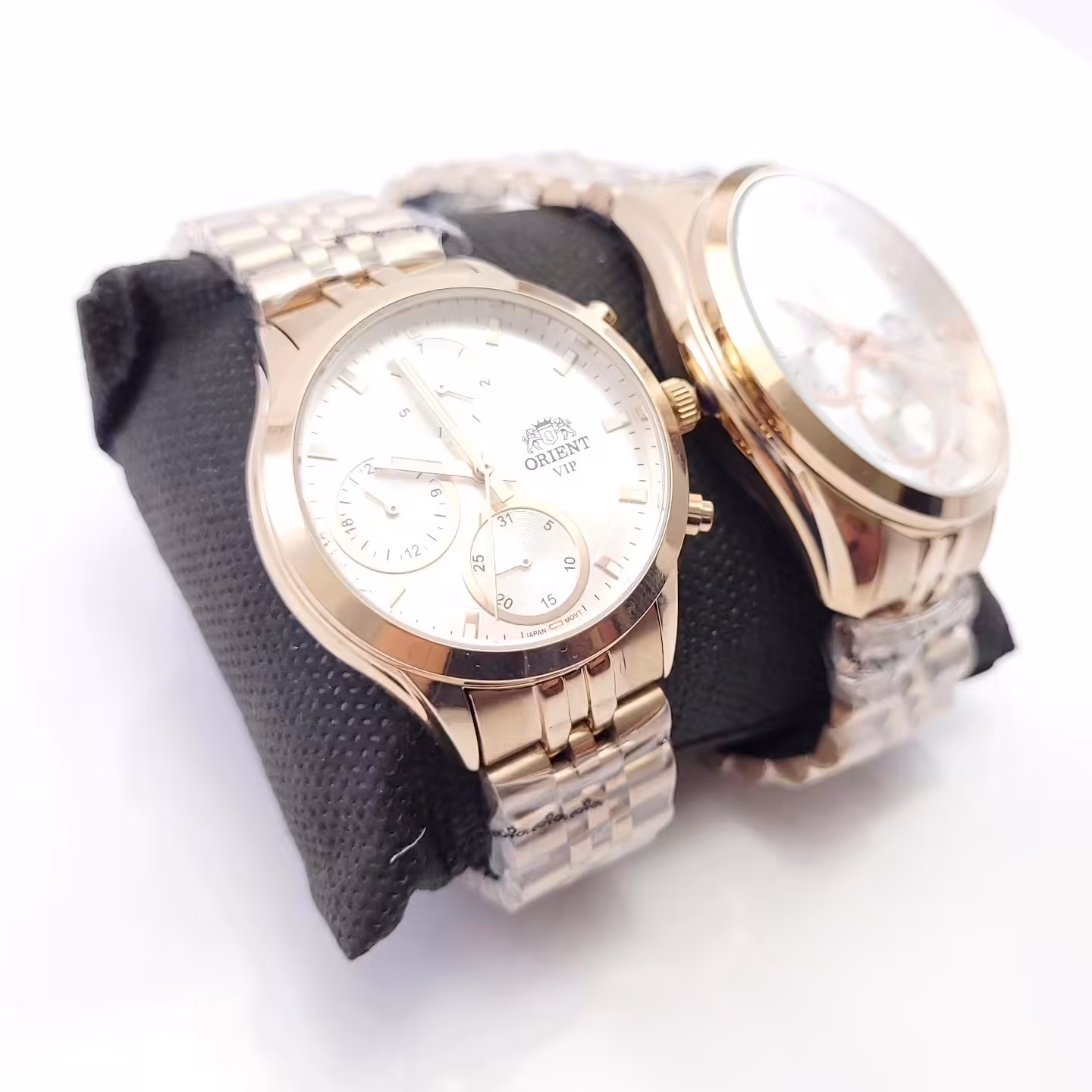 ست ساعت orient vip سه موتوره فول تایم موتور ژاپن 
