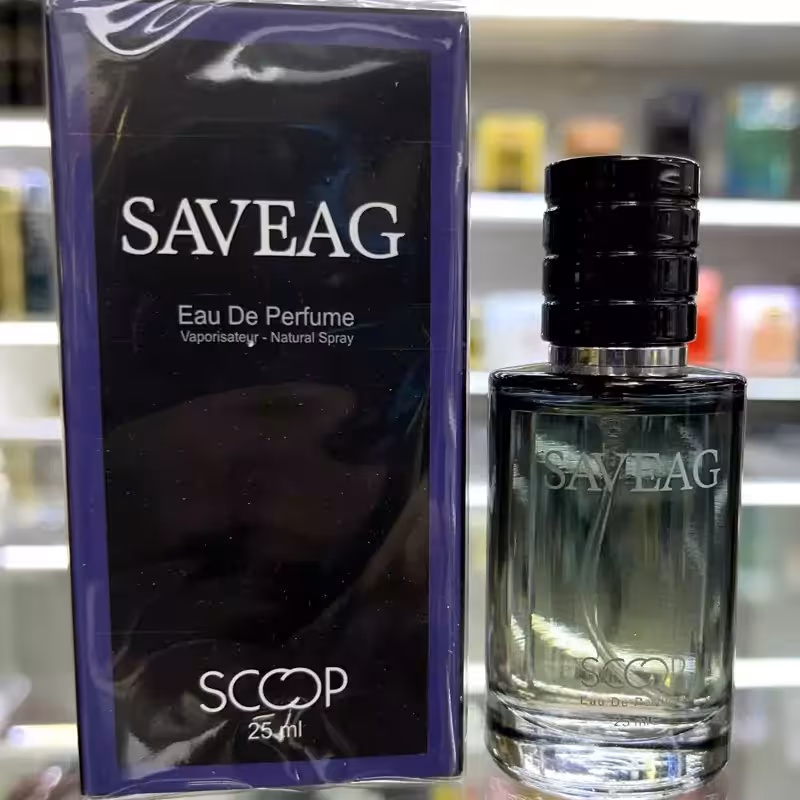 عطر جیبی مردانه اسکوپ مدل saveag حجم 25 میلی لیتر با رایحه خنک | amazonchi
