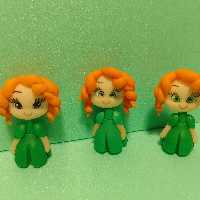 سرمدادی دخترانه کد 02 بسته 3عددی جنس خمیری هنر دست هنرمندان کاشمر