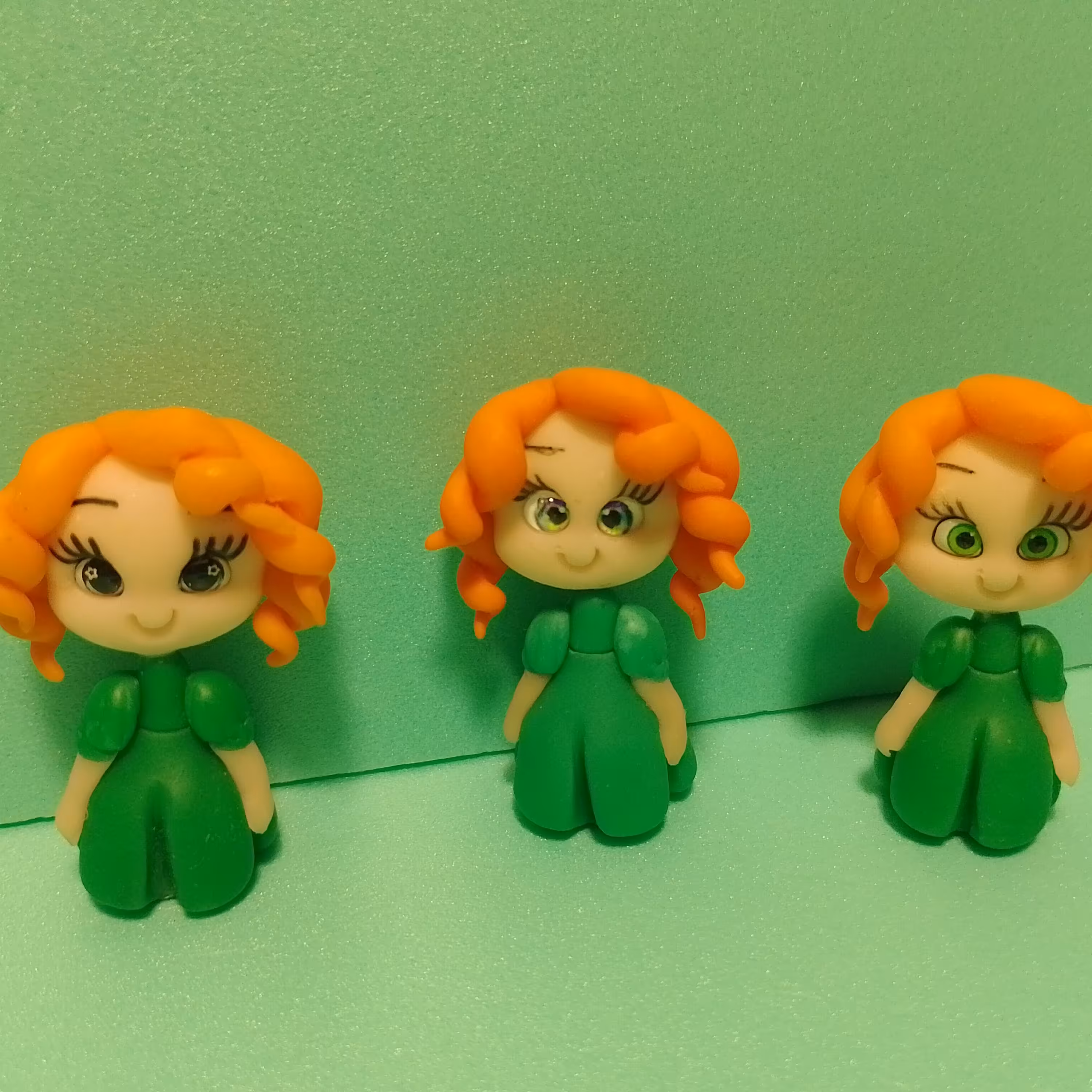 سرمدادی دخترانه کد 02 بسته 3عددی جنس خمیری هنر دست هنرمندان کاشمر