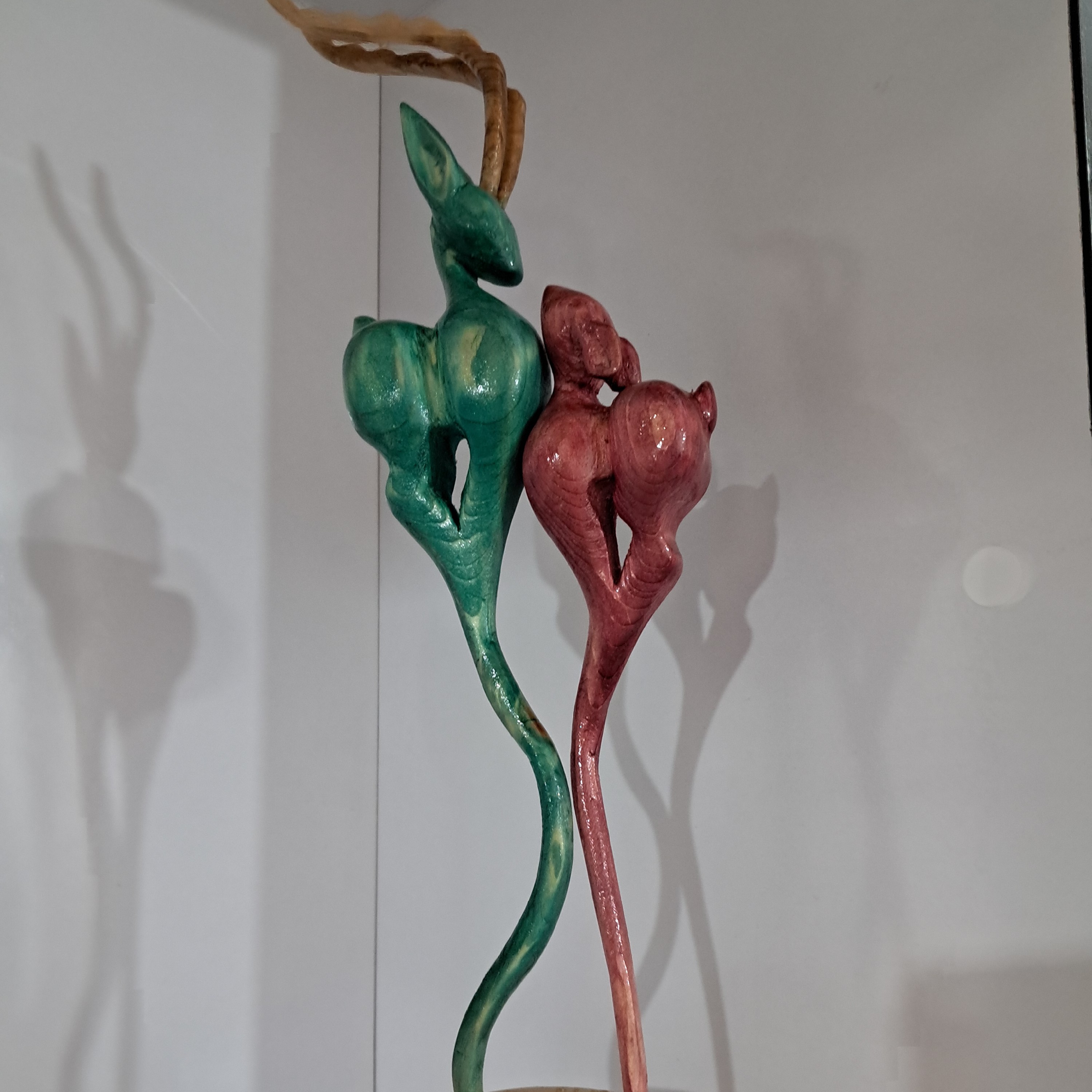 غزال عاشق جفتی رنگ شده