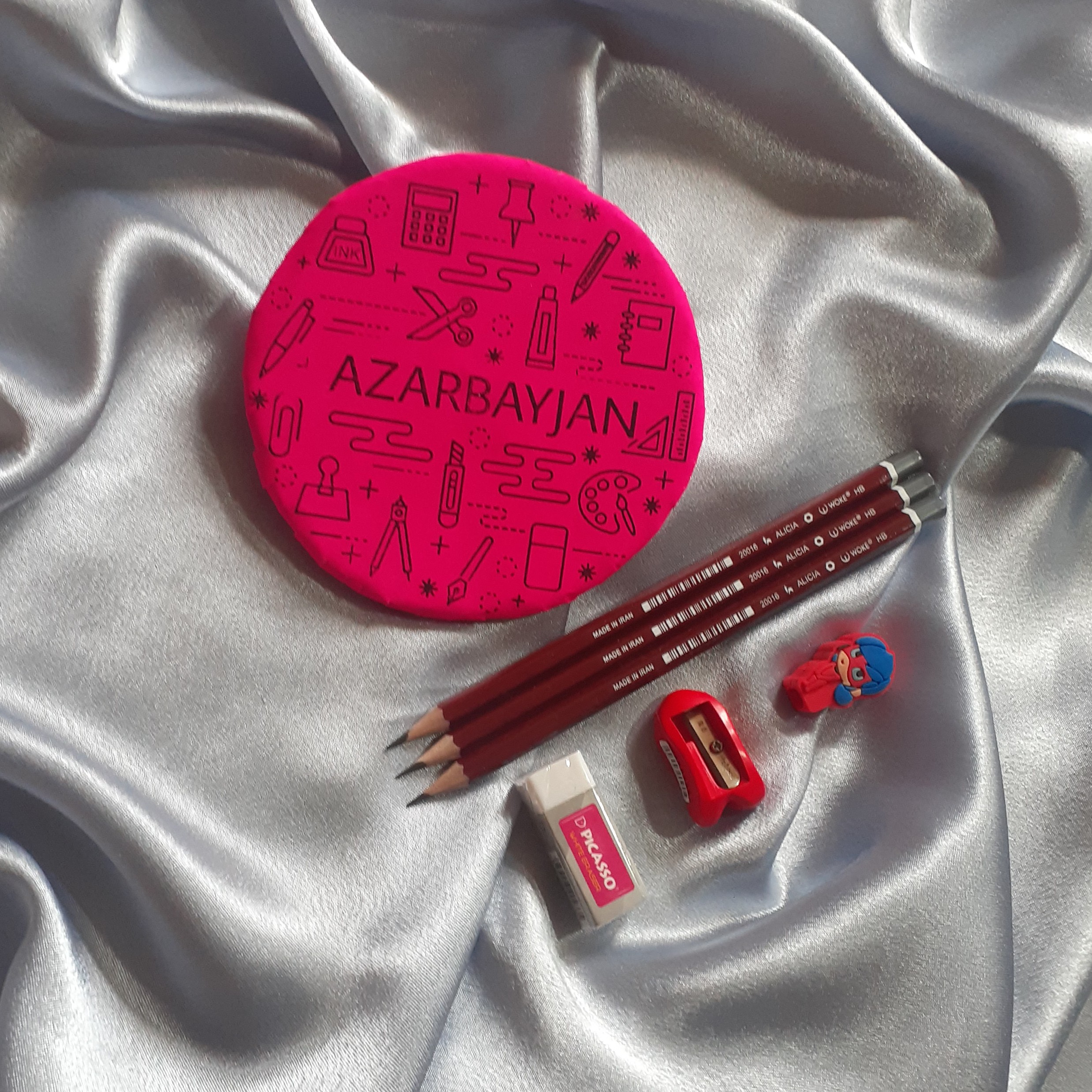 پک مداد تراش پاک کن و سر مدادی (نوشت افزار آذربایجان )