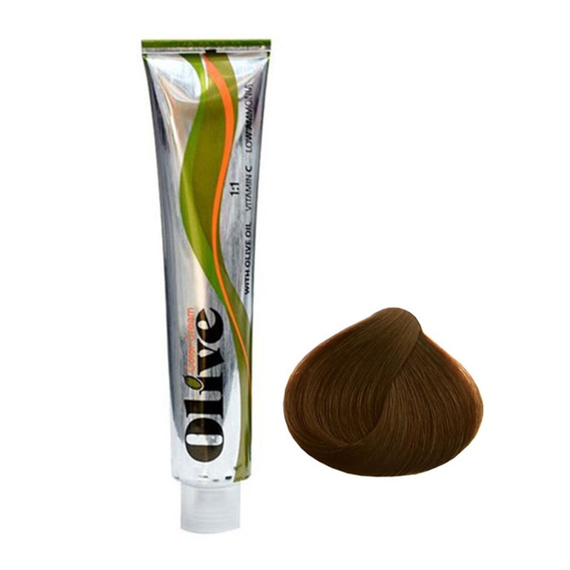 رنگ مو الیو شماره 65 سری طلایی رنگ بلوند طلایی تیره Olive