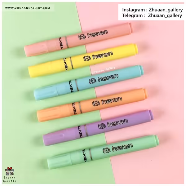 ماژیک هایلایتر Heron پاستلی