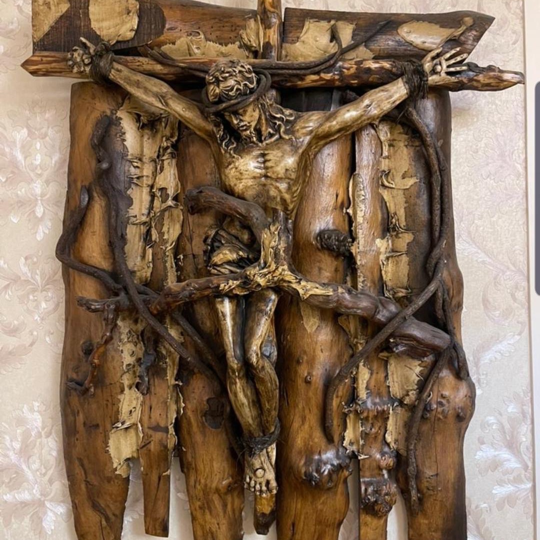 تابلو مسیح چوب هند