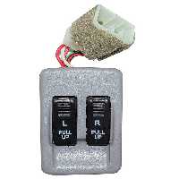 کلید شیشه بالابر دو پل طرح قدیم با قاب دینا پارت مناسب پراید کد 1501007