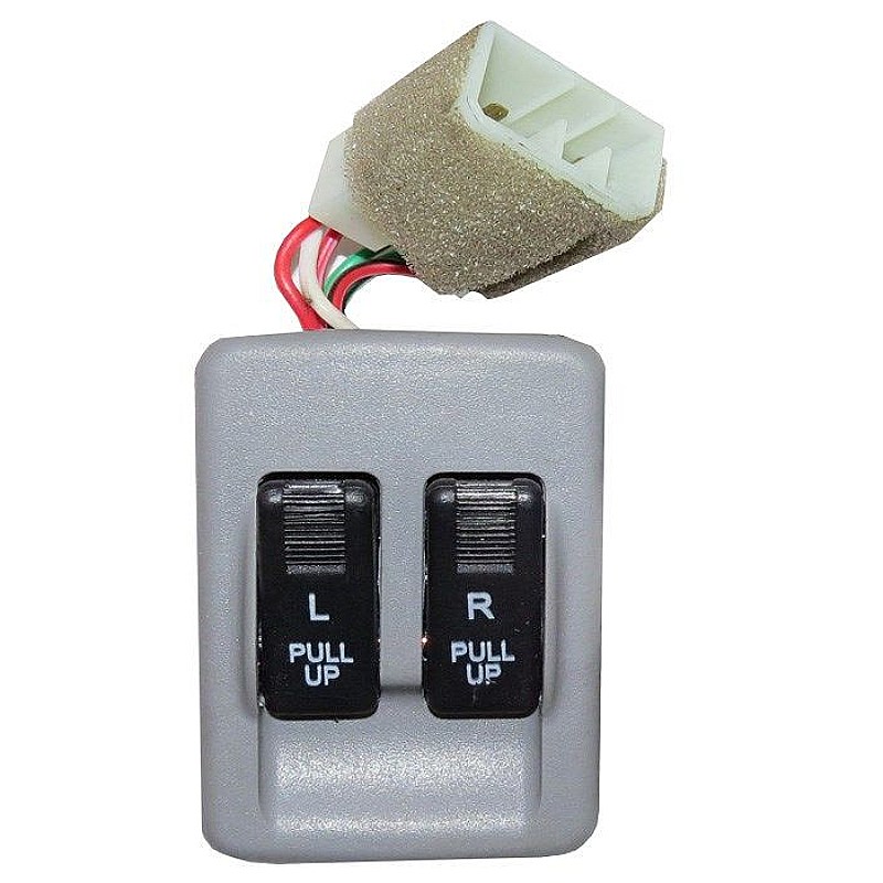 کلید شیشه بالابر دو پل طرح قدیم با قاب دینا پارت مناسب پراید کد 1501007