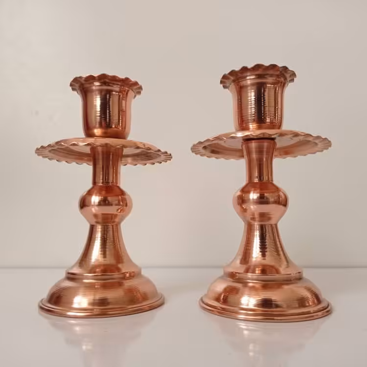 شمعدان مسی دو عددی نانو شده