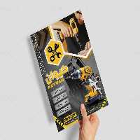 طرح تراکت لایه باز ابزار فروشی | گرافیک با طعم تربچه