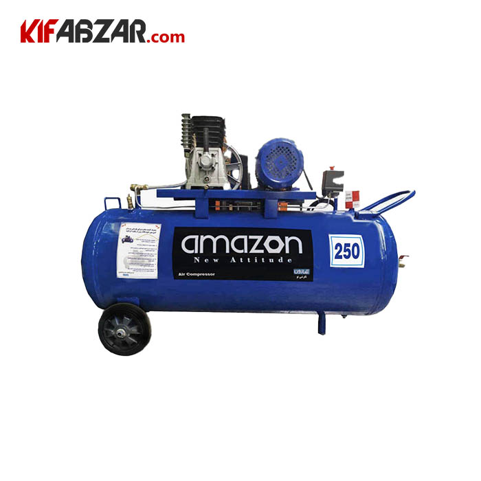 کمپرسور باد 250 لیتری خوابیده آمازون مدل AC-250