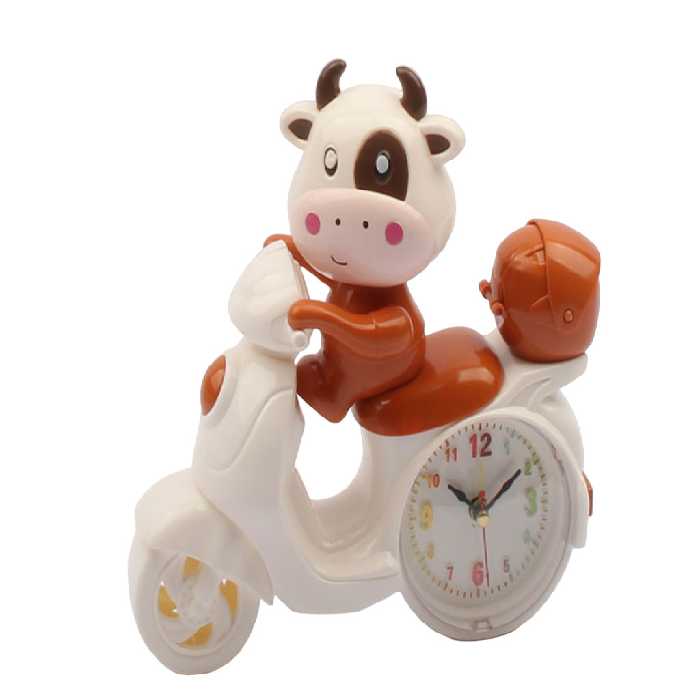 ساعت رومیزی گاو موتور سوار