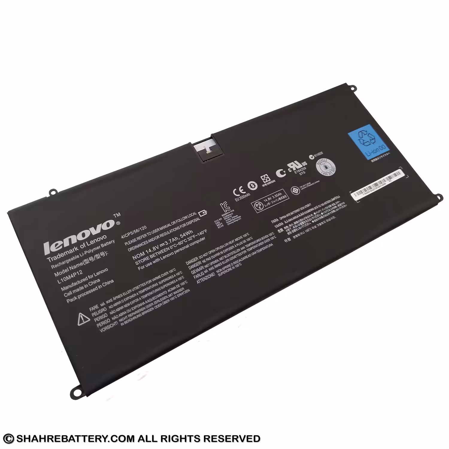 باتری اورجینال لپ تاپ لنوو Lenovo IdeaPad U300S L10M4P12