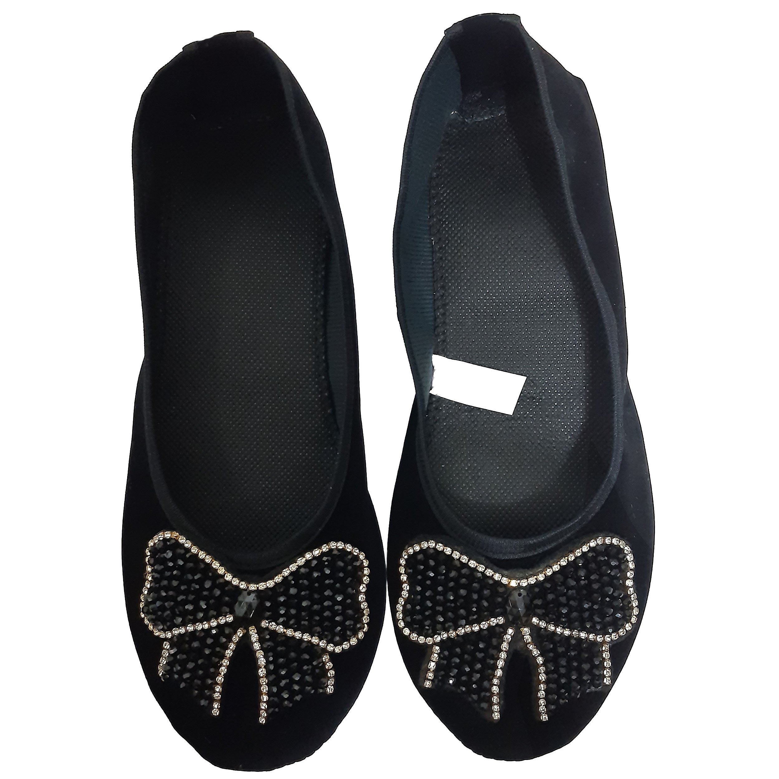 پاپوش پاپیون نگین دار