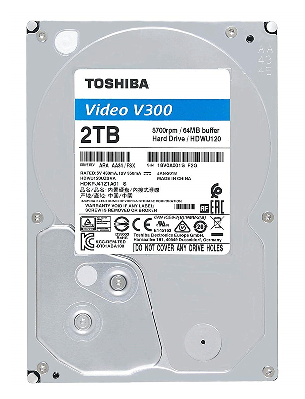 هارد دیسک توشیبا 2 ترابایت TOSHIBA 2TB-64MB V300