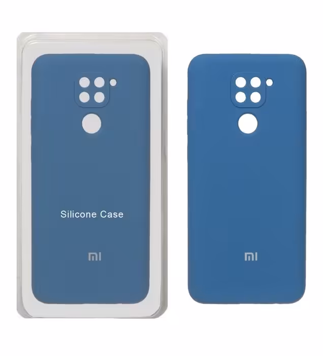 قاب سیلیکونی پاک کنی محافظ لنزدار اورجینال برای گوشی شیائومی  Redmi Note 9 , Redmi 10X 5G , Redmi 10X Pro 5G - آبی تیره