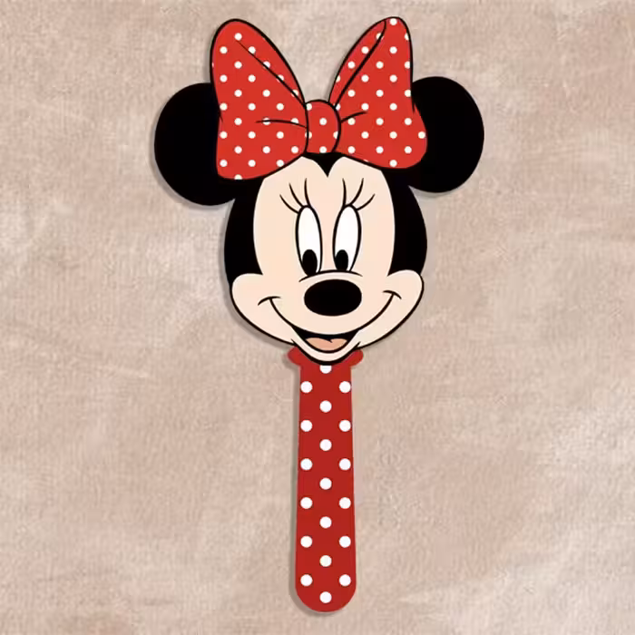 آینه دسته دار چوبی فانتزی میکی موس