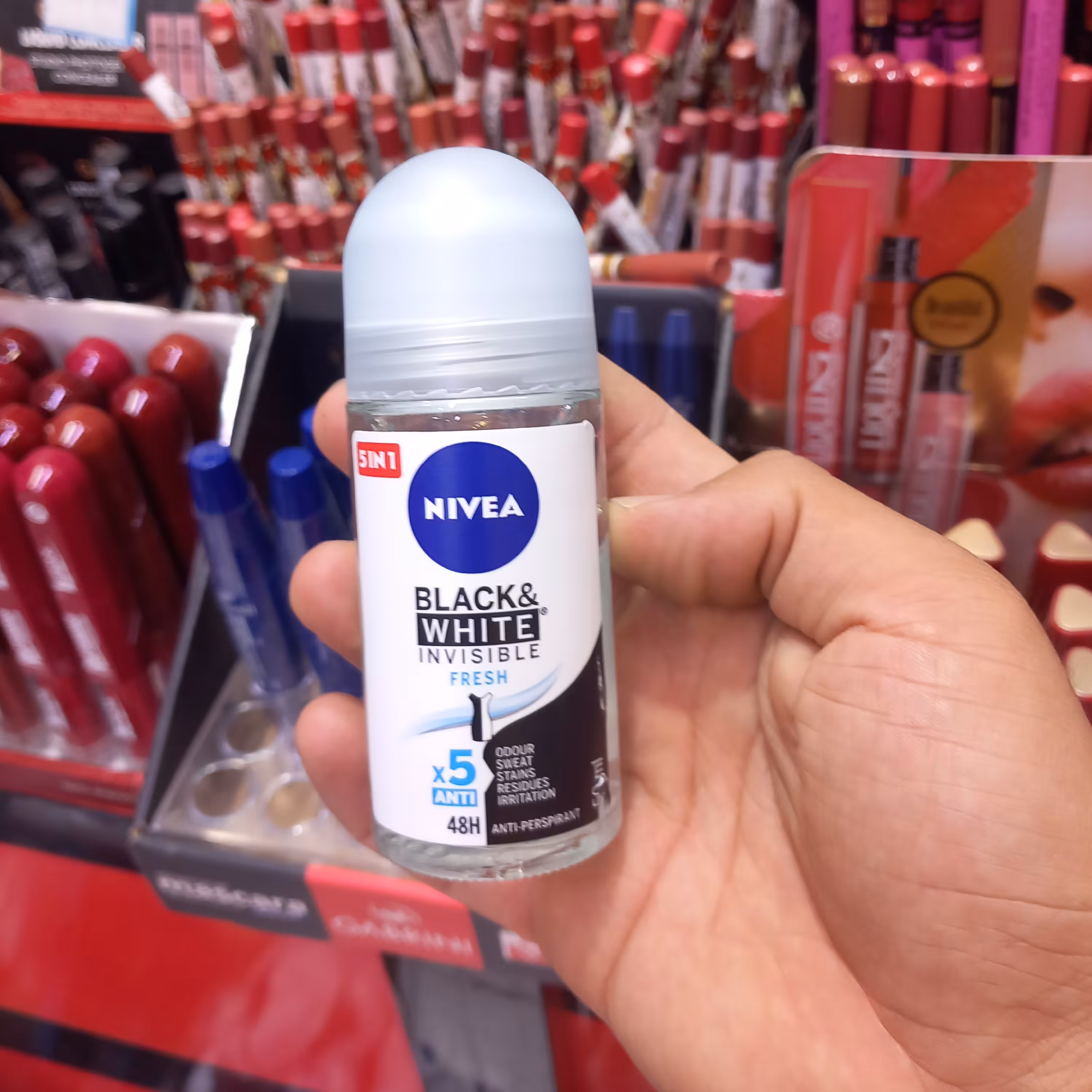 مام رولی نیوا زنانه بلک اند وایت آبی