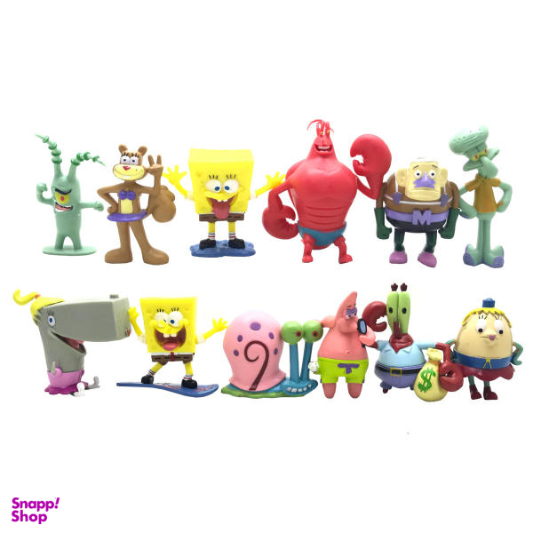فیگور مدل باب اسفنجی مجموعه 12 عددی