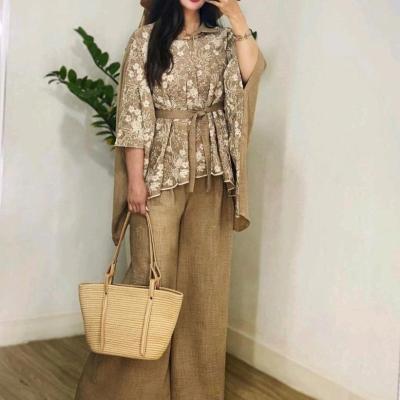 پانچو زنانه شانتون مدل پانچ و شلوار