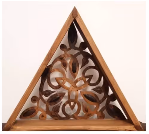 شلف دیواری تمام چوب کد 040