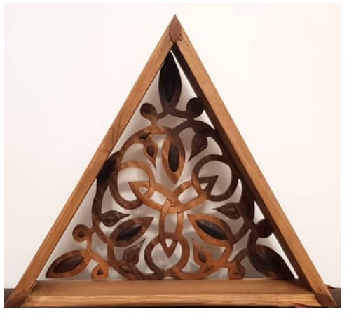 شلف دیواری تمام چوب کد 040