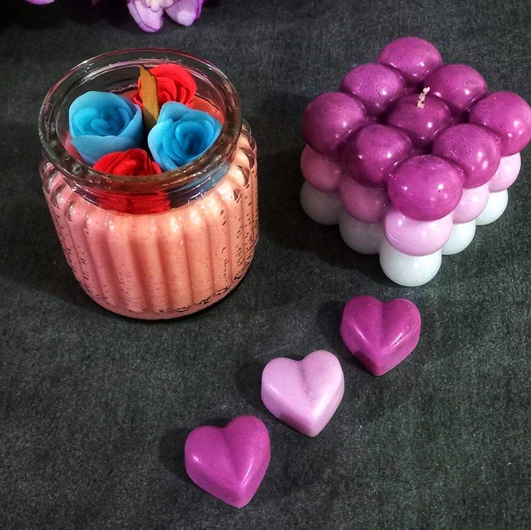 شمع روبیک سه رنگ ترکیب رنگ قابل تغییر