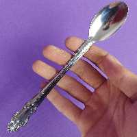 قاشق شربت استیل وکیوم مدل نگین بسته 12 عددی با ارسال رایگان