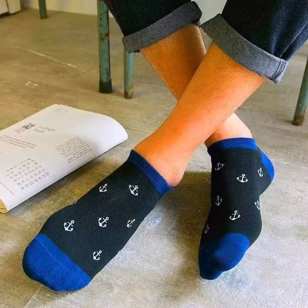 جوراب مچی ملوانی  شیک و کاربردی نخ پنبه اعلا فری سایز از 35 تا 40 