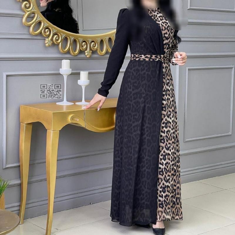 ماکسی مدل ترنج جنس لمه و حریر کش شیک