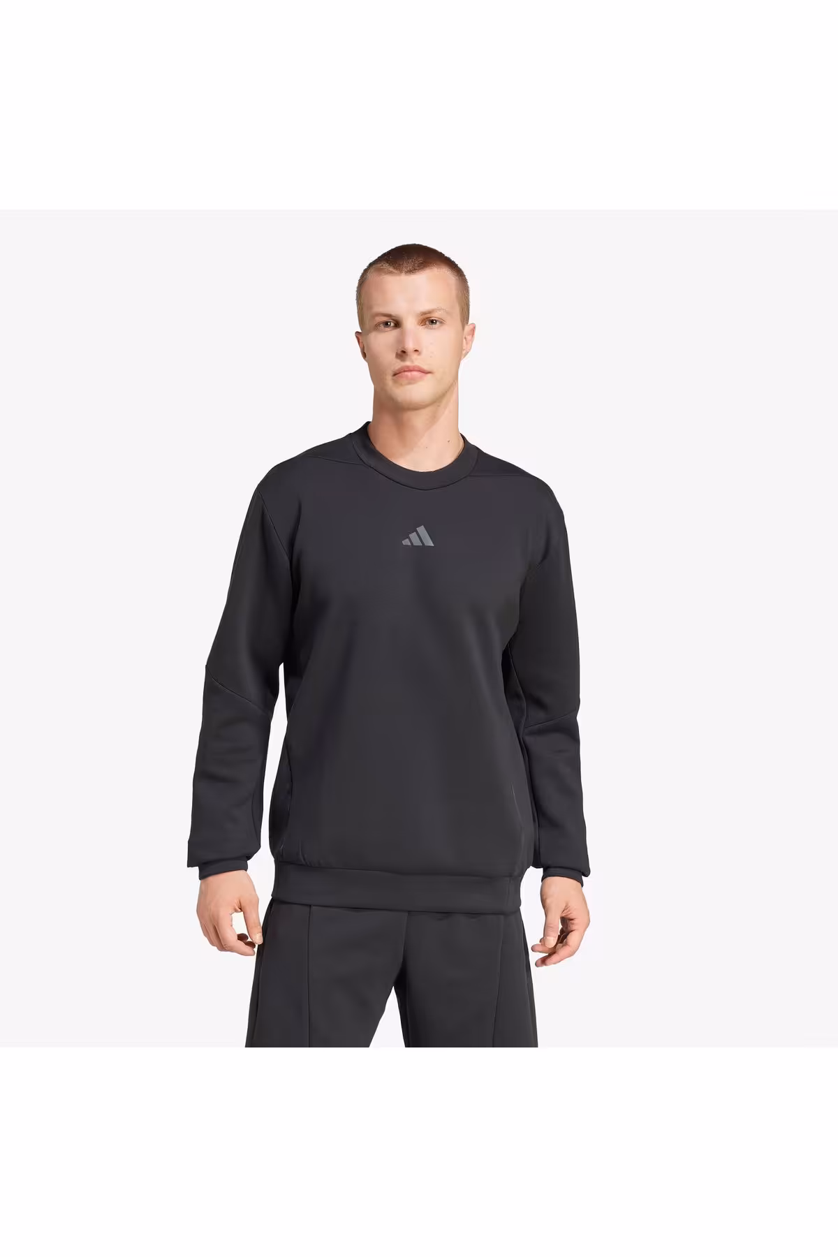 سویشرت ورزشی مشکی مردانه طراحی برای آموزش خدمه سیاه adidas