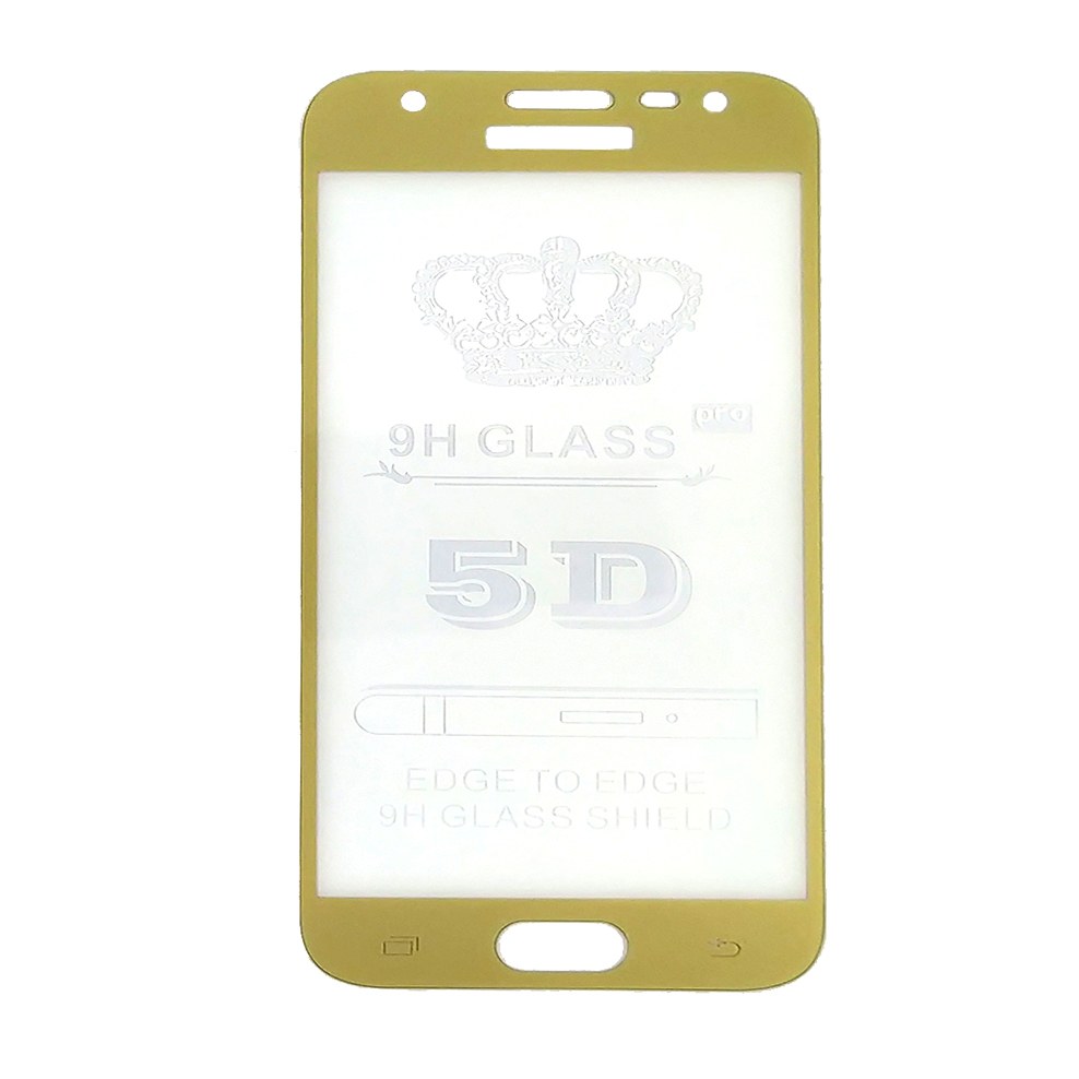محافظ صفحه  (گلس) تمام صفحه سامسونگ J3 Pro طلایی ا Samsung J3 Pro Full gold 