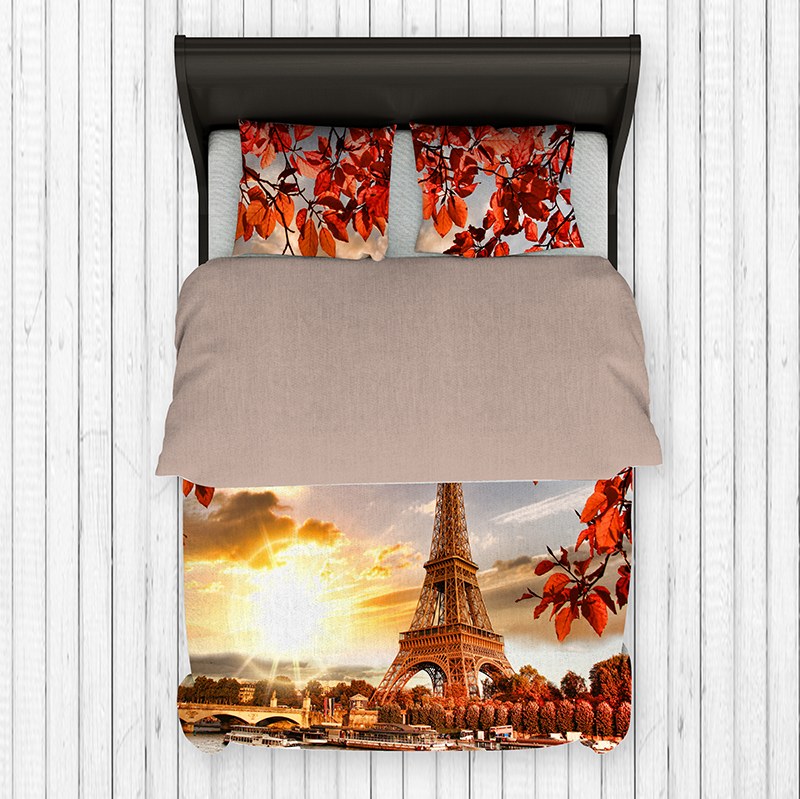 روتختی مدل غروب پاریس یکنفره 4تکه جنس میکرو