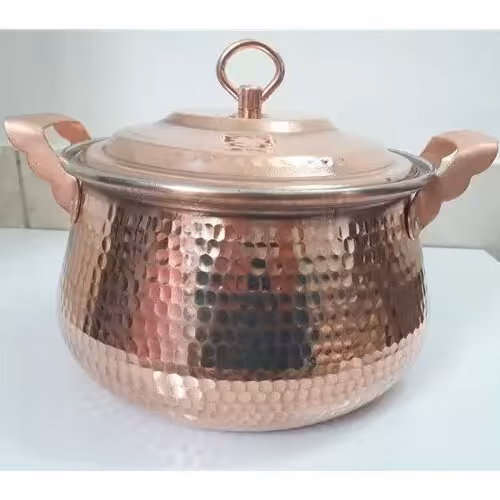 قابلمه مسی طرح دیگ سایز 3 ( شش نفره ) نانو شده